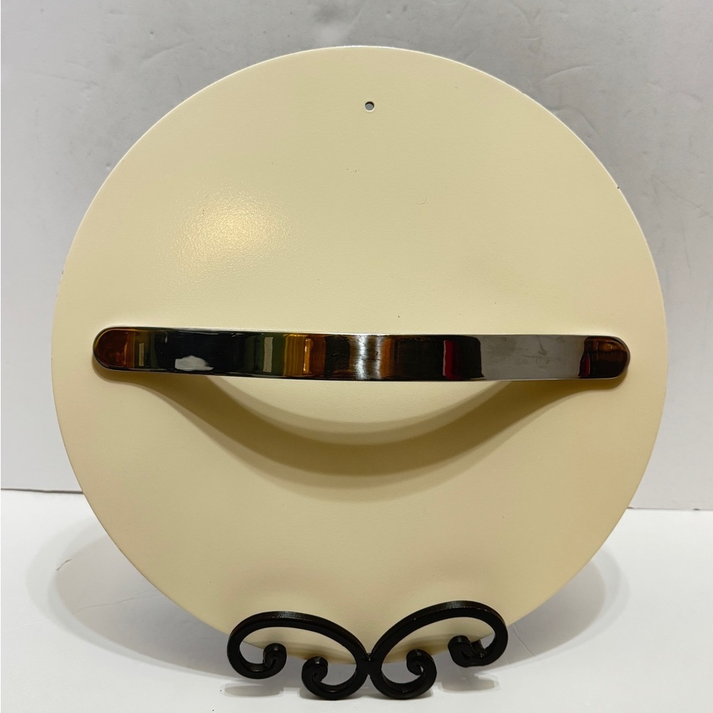Caraway Ceramic Pan Lid 12 Inch Cream Beige Gray Stainless Handle